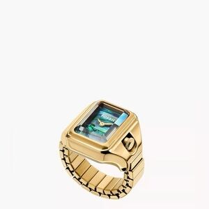 Fossil Raquel Watch Ring Gold Stainless Steel ES5411